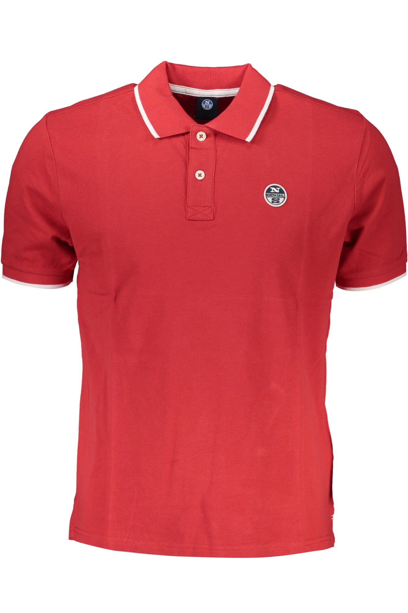 NORTH SAILS MEN'S RED SHORT SLEEVED POLO SHIRT