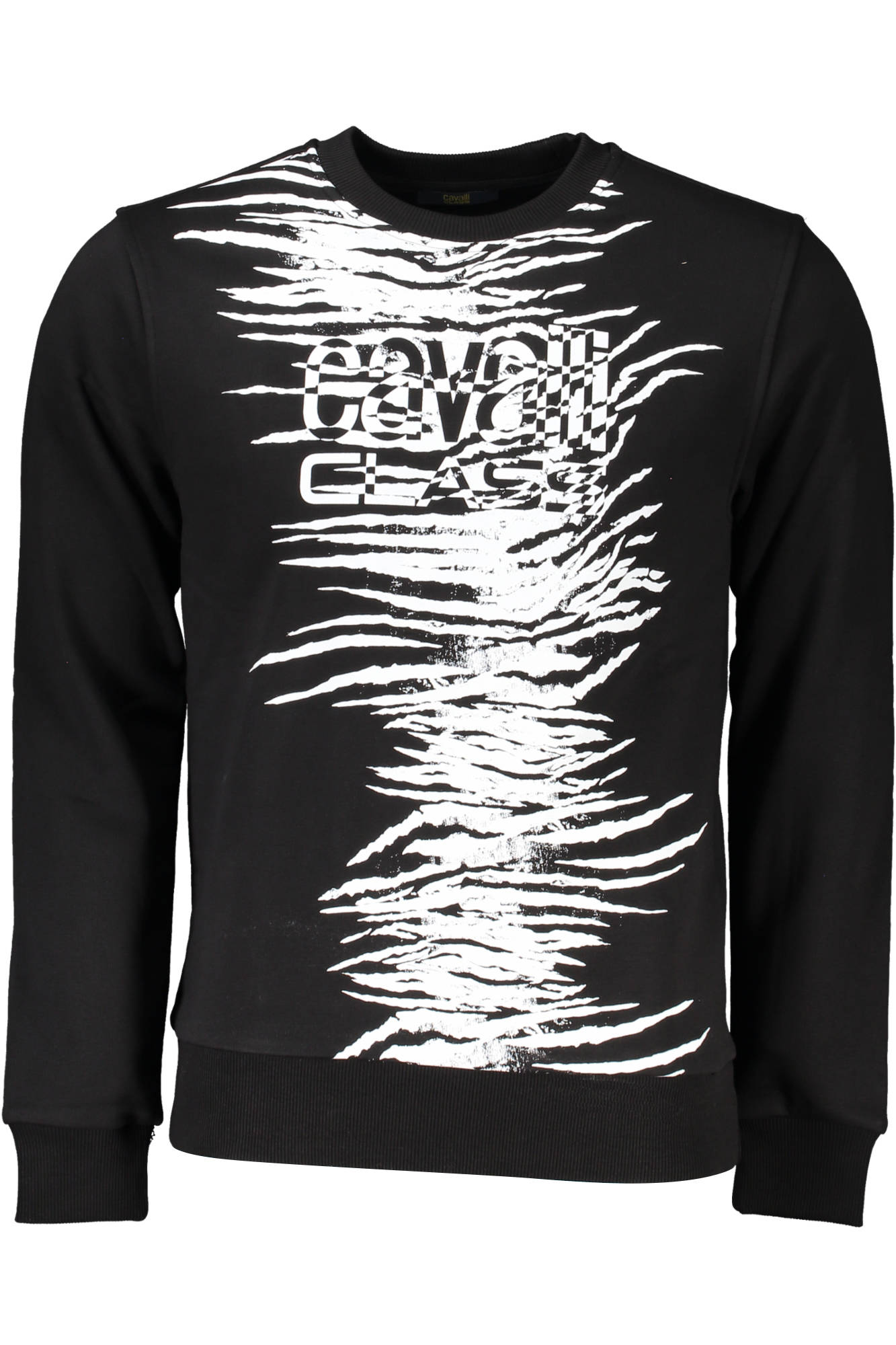 CAVALLI CLASS SWEATSHIRT WITHOUT ZIP BLACK MAN