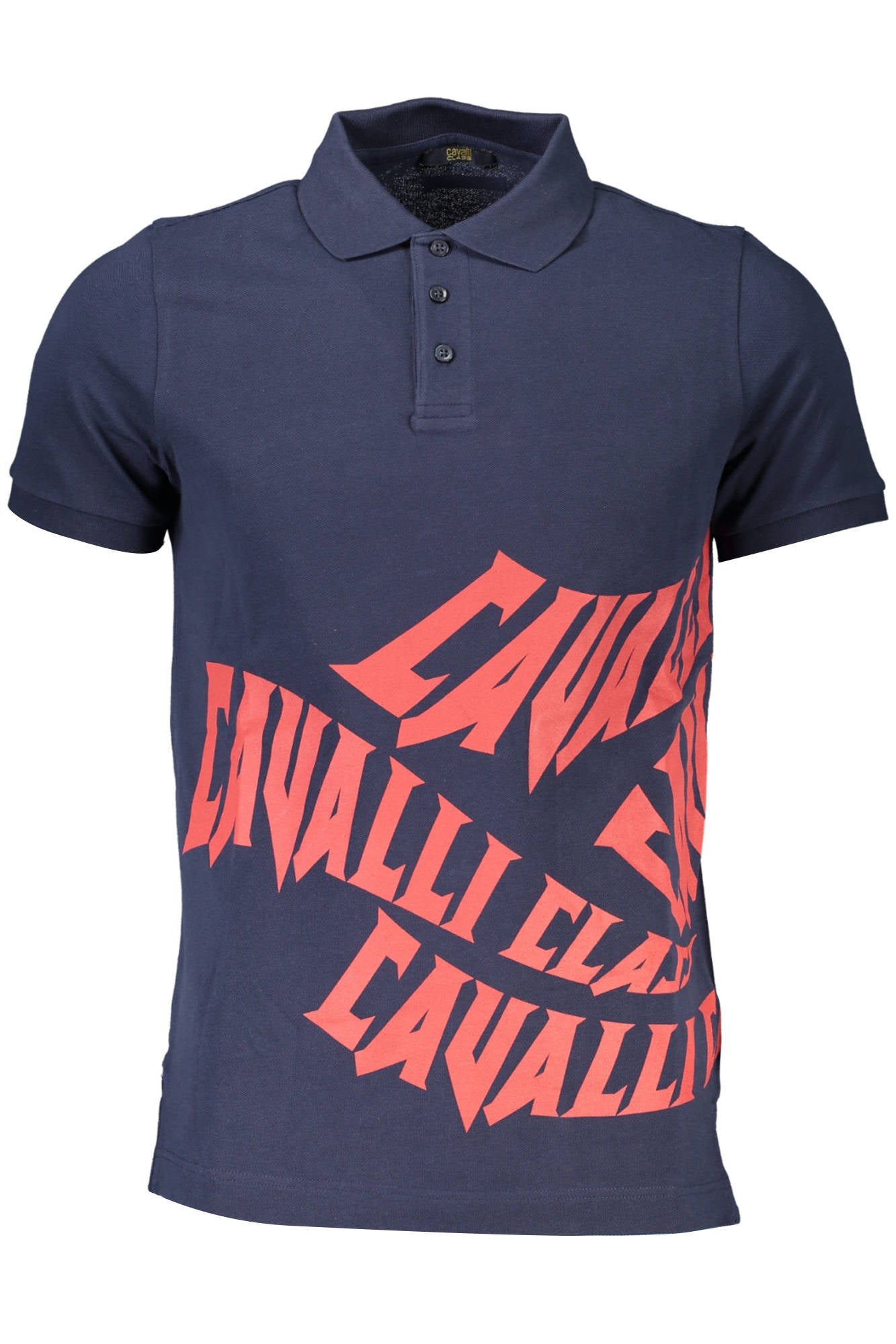 CAVALLI CLASS POLO SHORT SLEEVE MEN BLUE