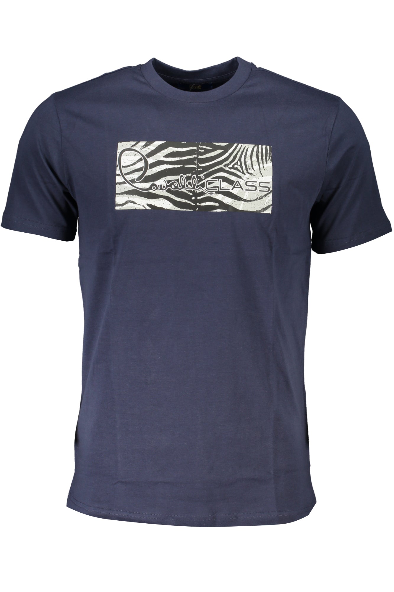 CAVALLI CLASS MEN'S SHORT SLEEVED T-SHIRT BLUE