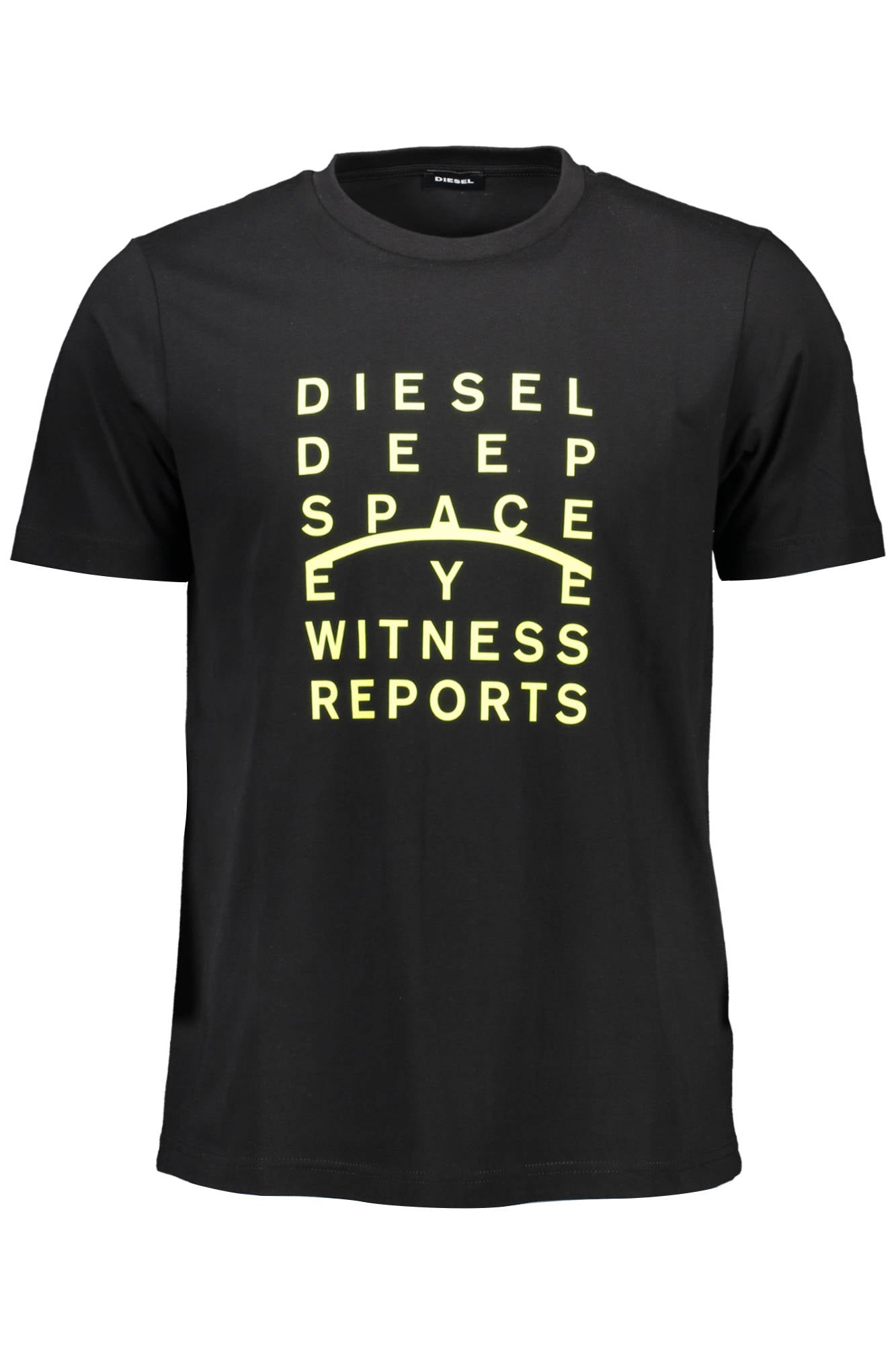 DIESEL MEN'S SHORT SLEEVE T-SHIRT BLACK