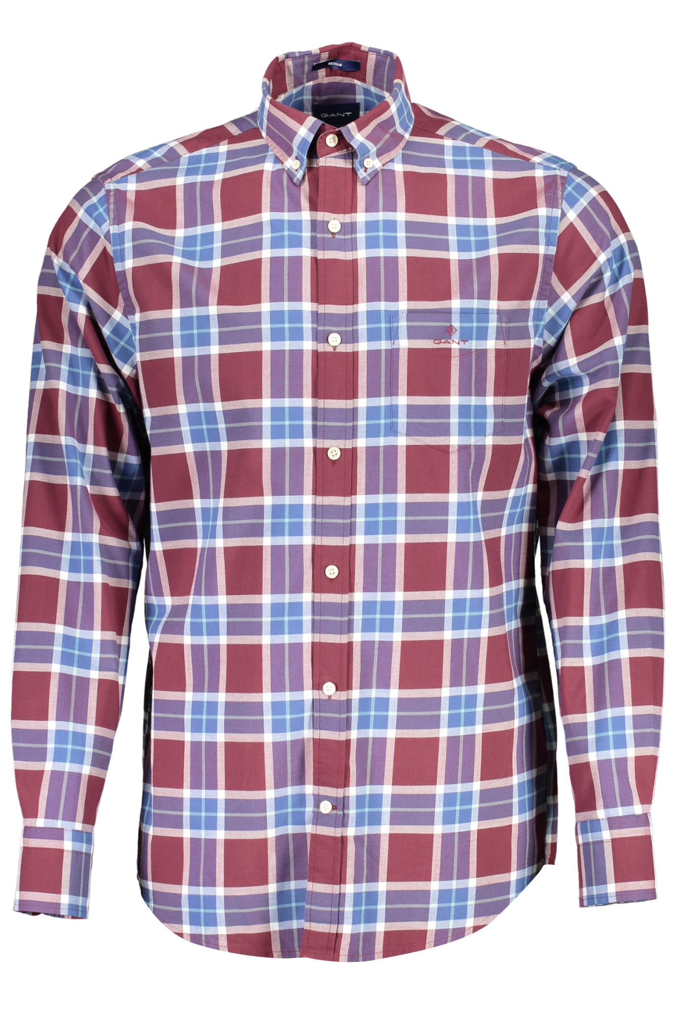 GANT MEN'S LONG SLEEVE SHIRT PURPLE