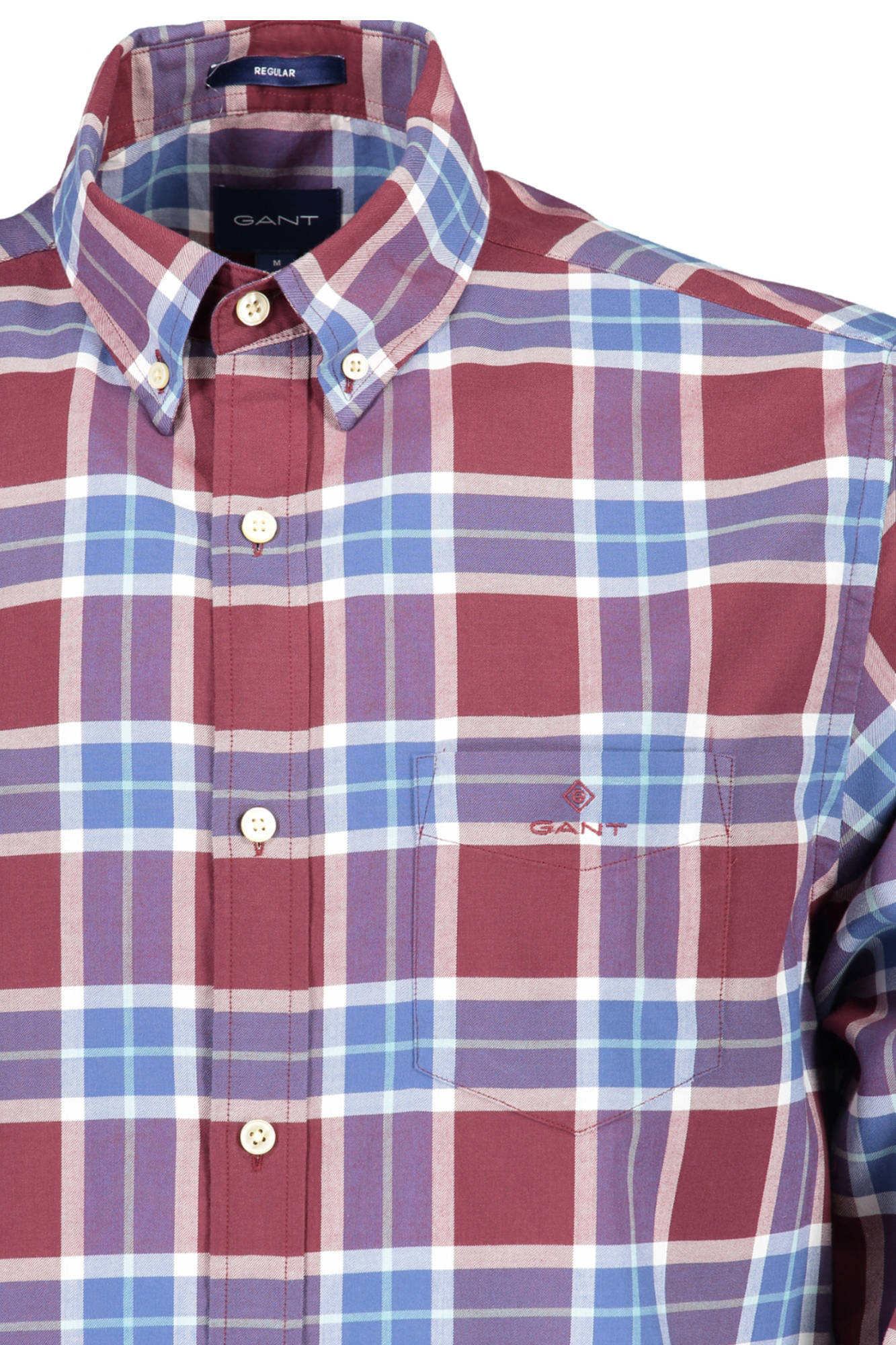GANT MEN'S LONG SLEEVE SHIRT PURPLE