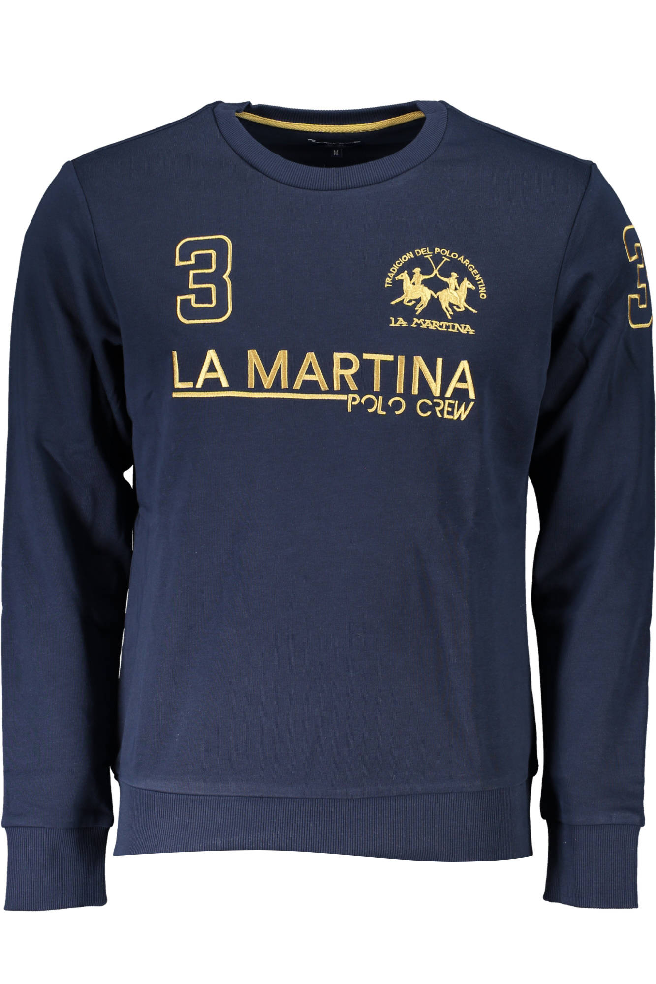LA MARTINA BLUE MEN'S SWEATSHIRT WITHOUT ZIP