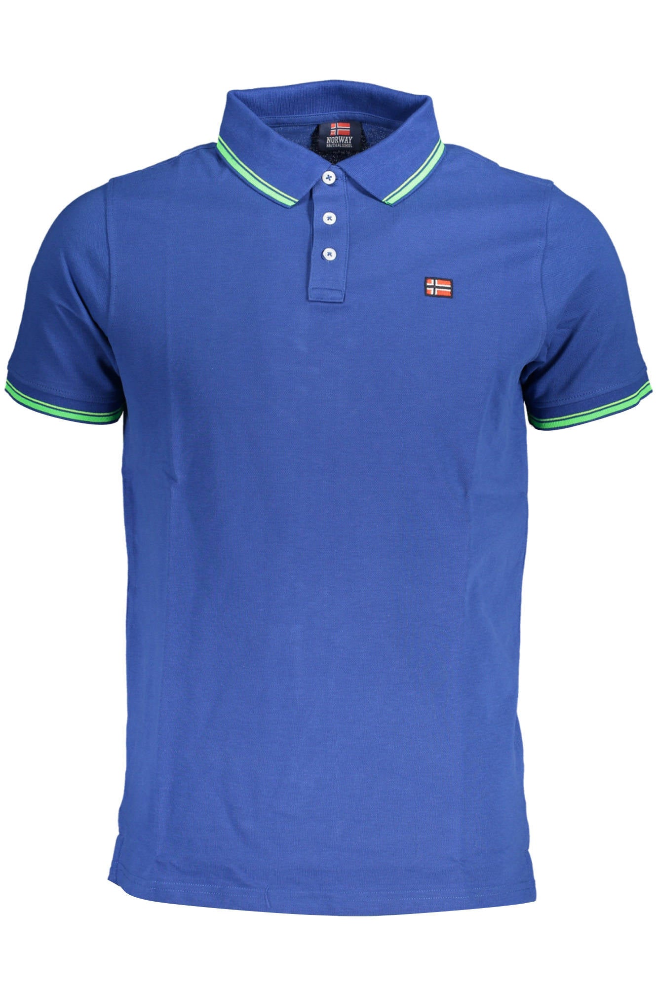 NORWAY 1963 MEN'S BLUE SHORT SLEEVED POLO SHIRT