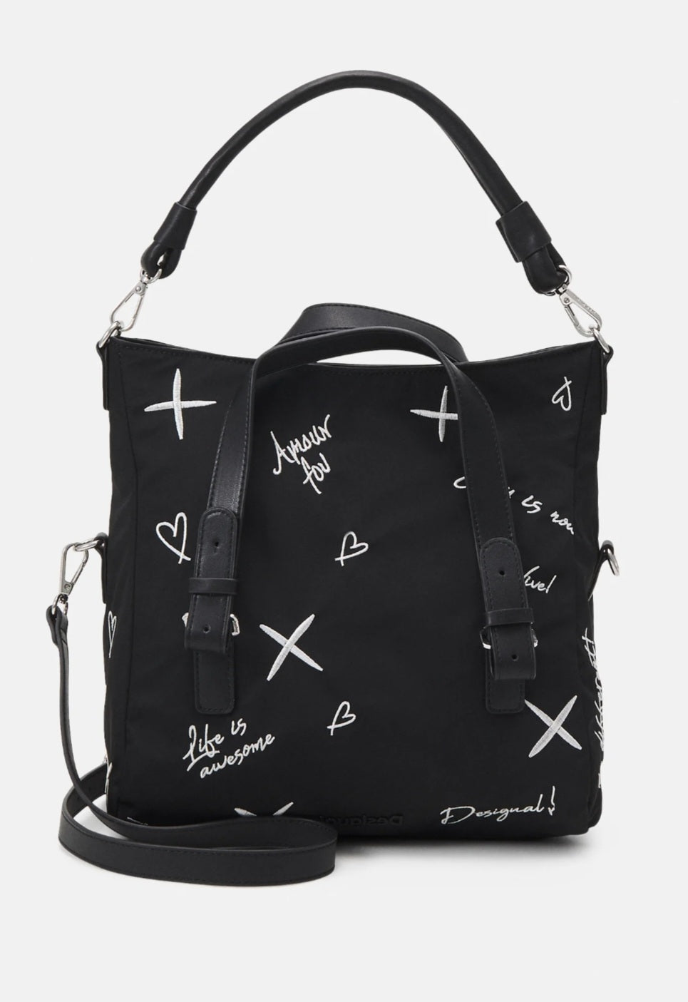 DESIGUAL BLACK WOMEN'S BAG