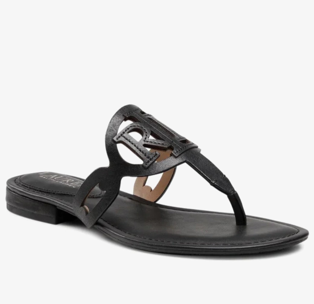 LAUREN RALPH LAUREN WOMEN'S BLACK SANDAL SHOES