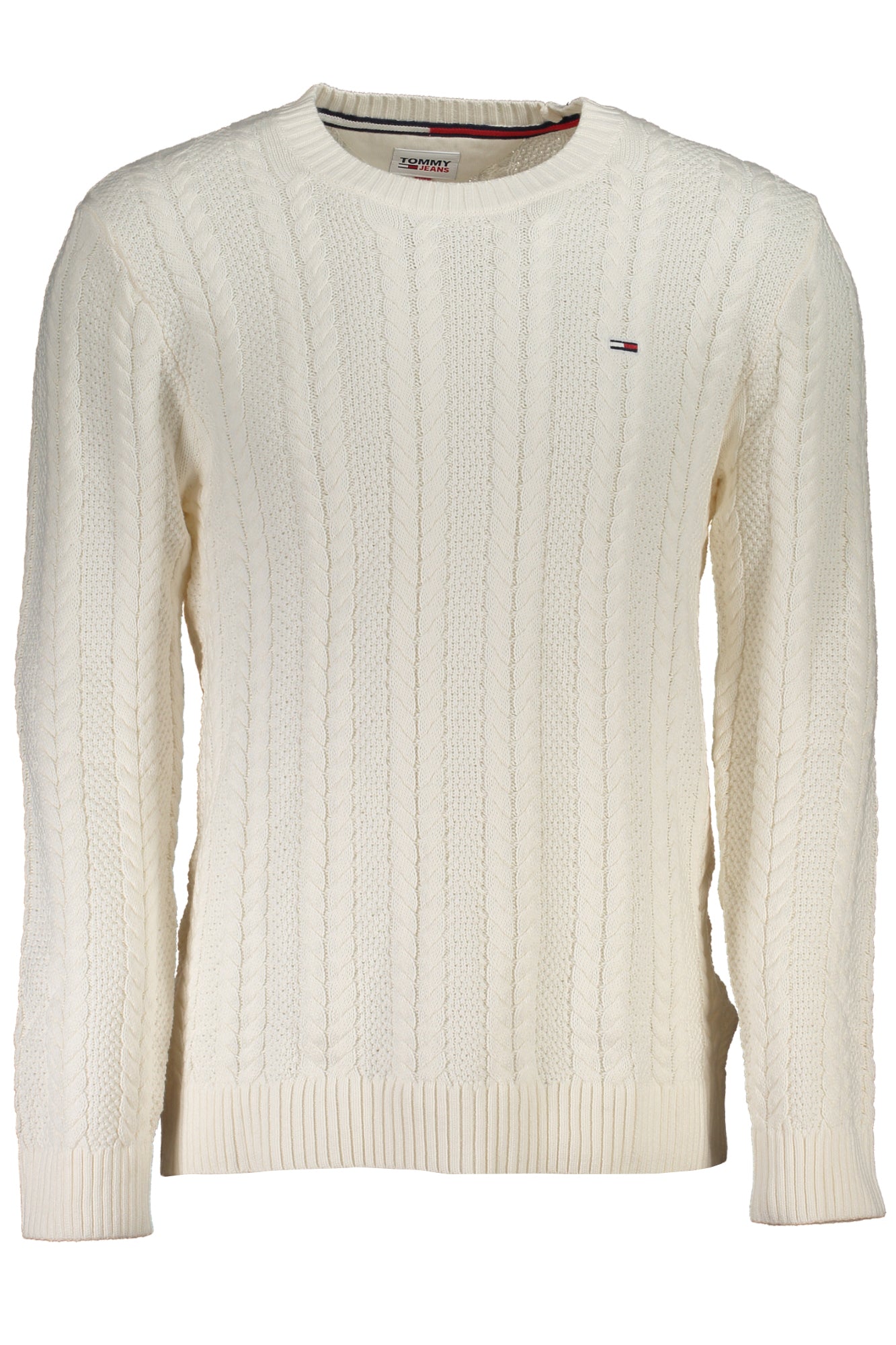 TOMMY HILFIGER MEN'S WHITE SWEATER