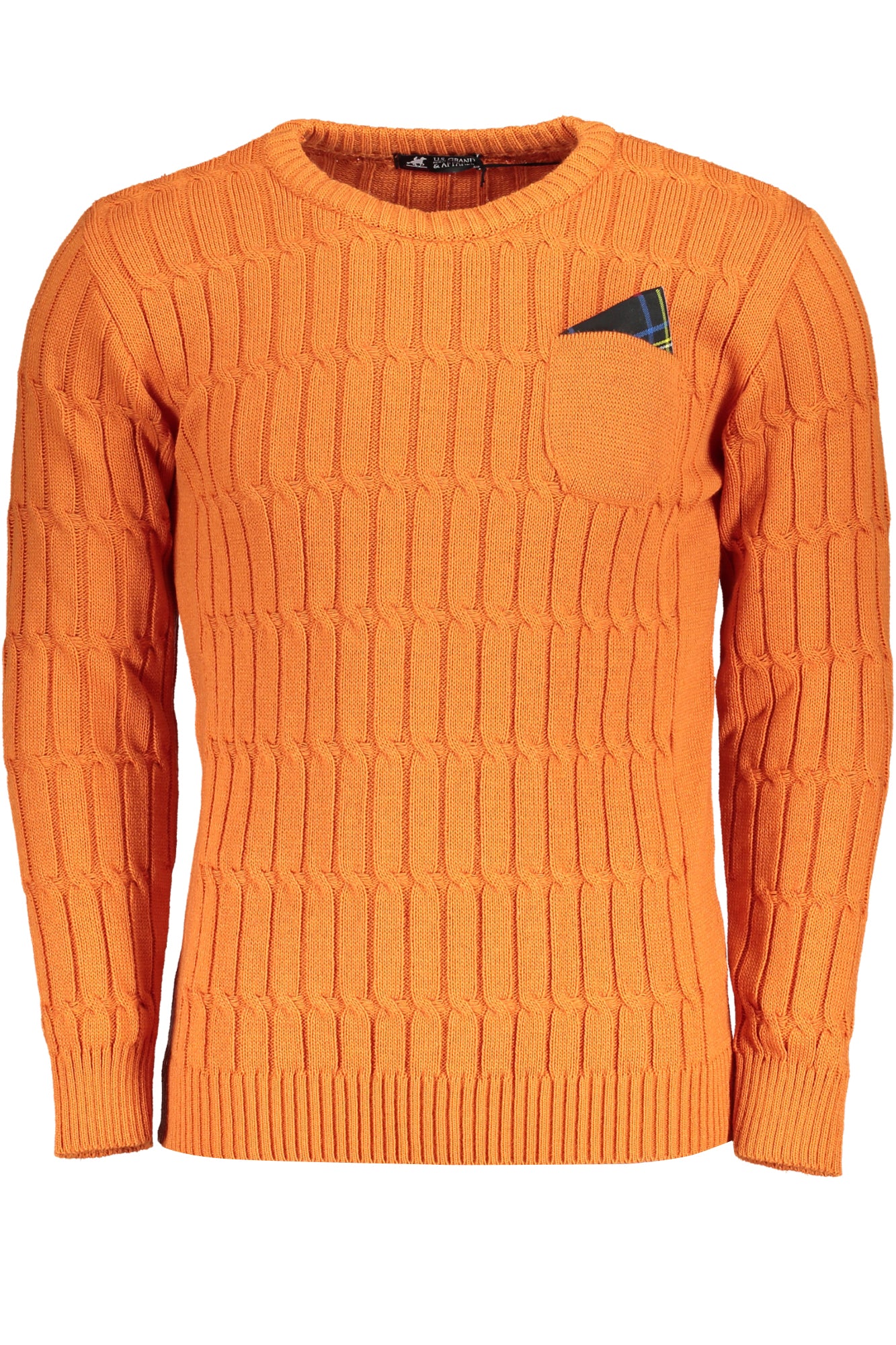 US GRAND POLO MEN'S ORANGE SWEATER