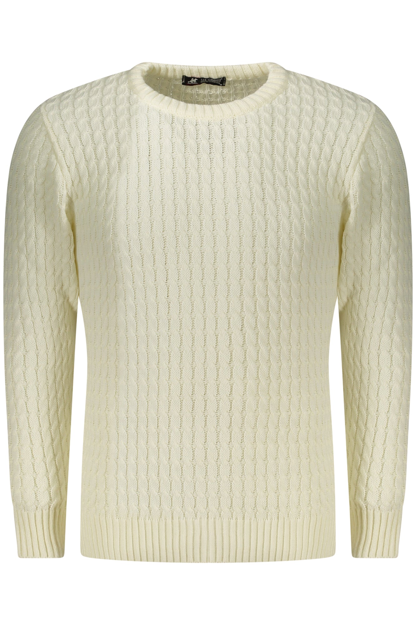 US GRAND POLO MEN'S SWEATER WHITE