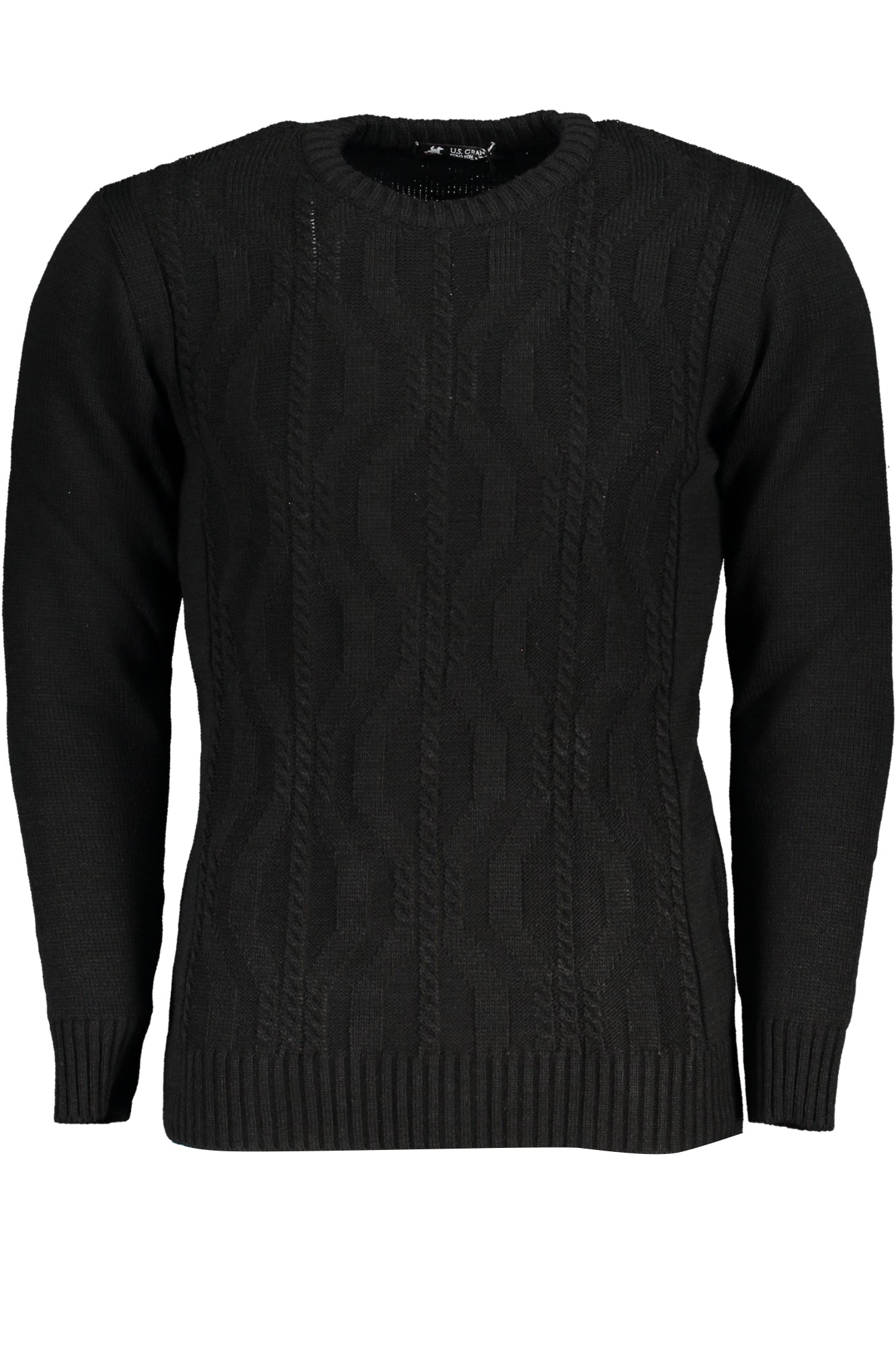 US GRAND POLO MEN'S BLACK SWEATER