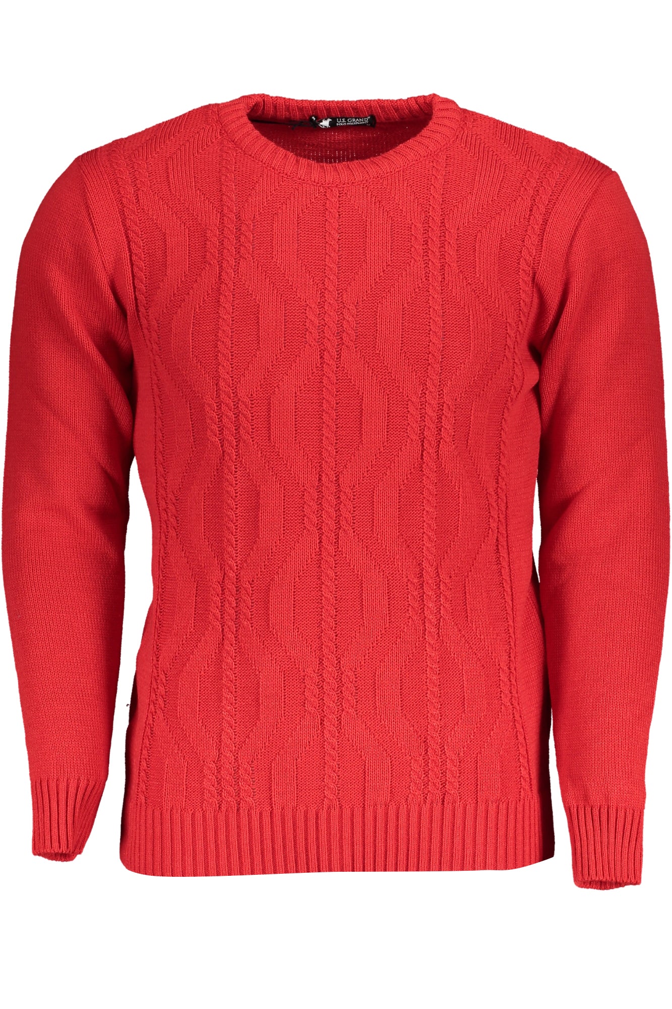 US GRAND POLO MEN'S RED SWEATER