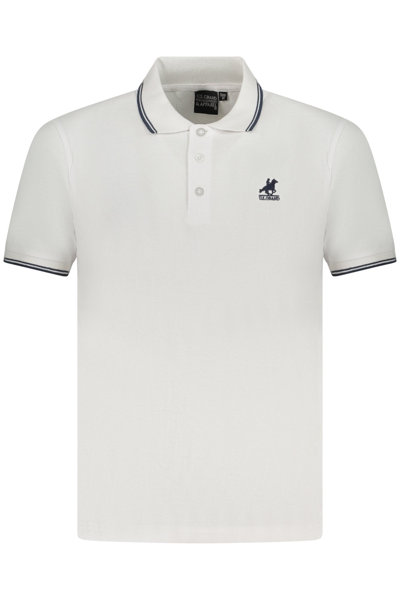 US GRAND POLO MEN'S SHORT SLEEVE POLO WHITE