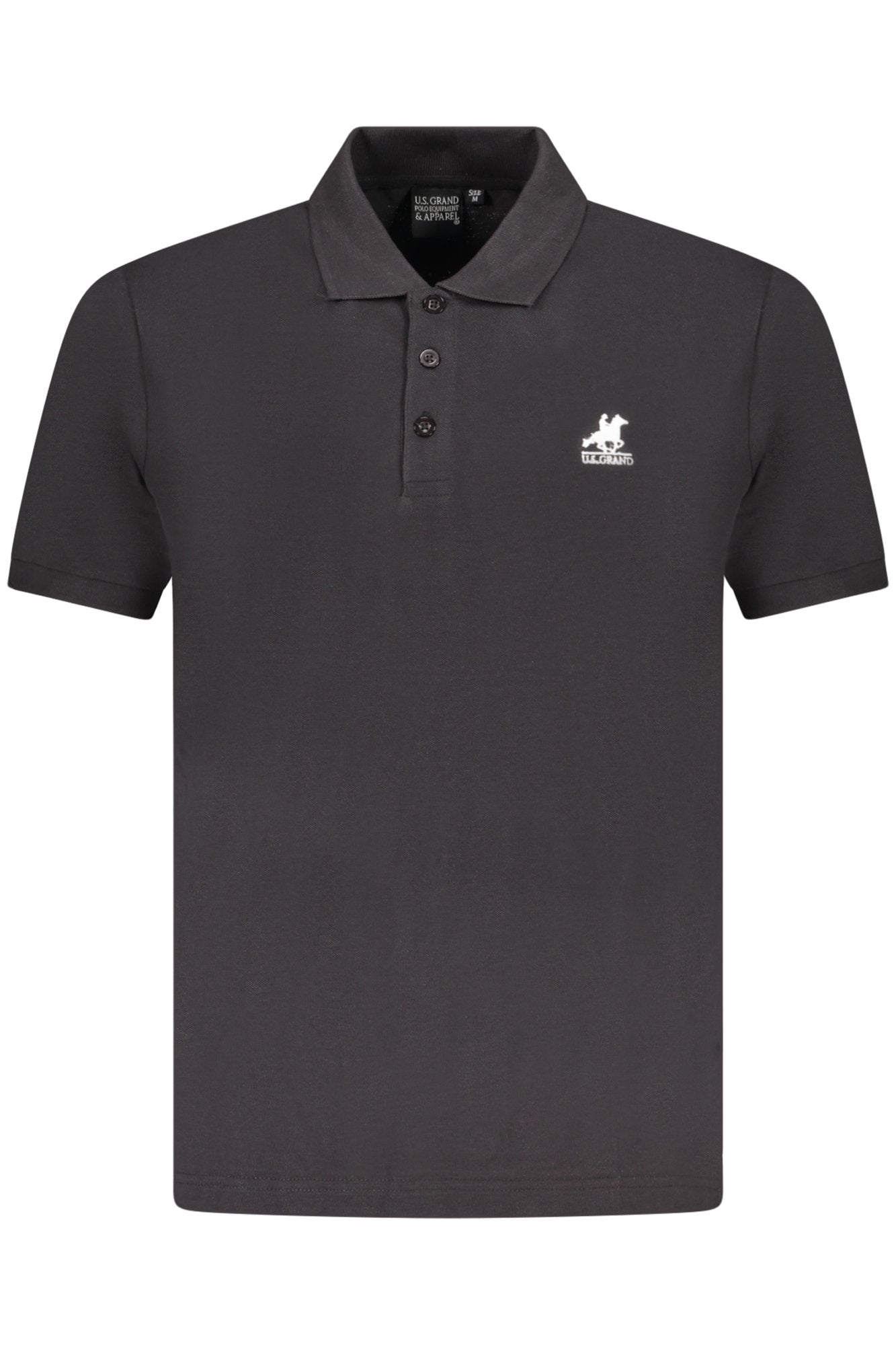 US GRAND POLO MEN'S SHORT SLEEVE POLO BLACK