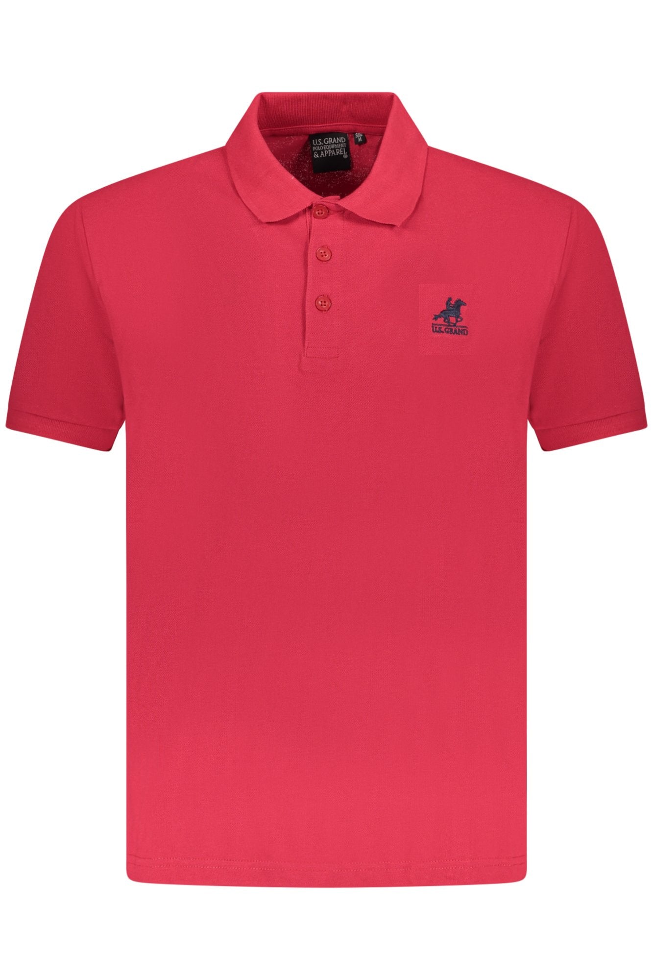 US GRAND POLO MEN'S SHORT SLEEVE POLO RED